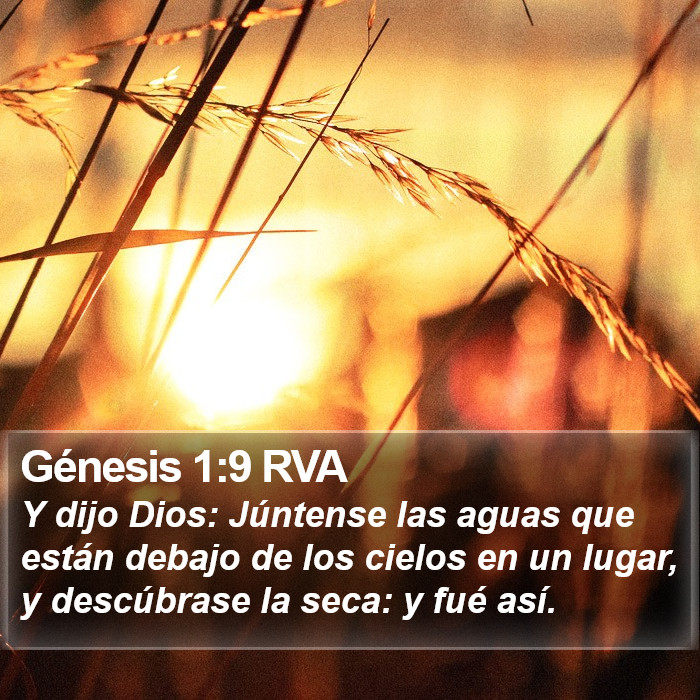 Génesis 1:9 RVA Bible Study