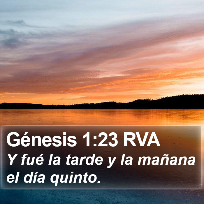 Génesis 1:23 RVA Bible Study