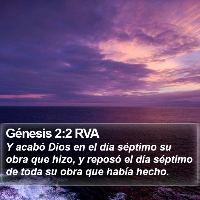 Génesis 2:2 RVA Bible Study