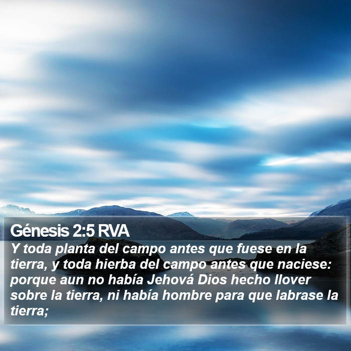 Génesis 2:5 RVA Bible Study