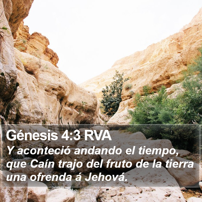 Génesis 4:3 RVA Bible Study