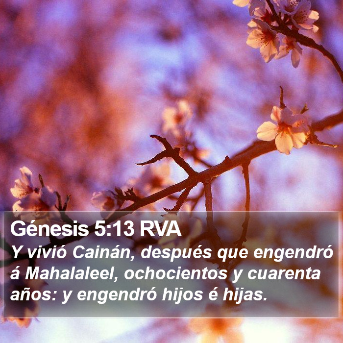 Génesis 5:13 RVA Bible Study