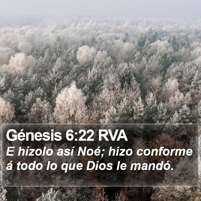 Génesis 6:22 RVA Bible Study