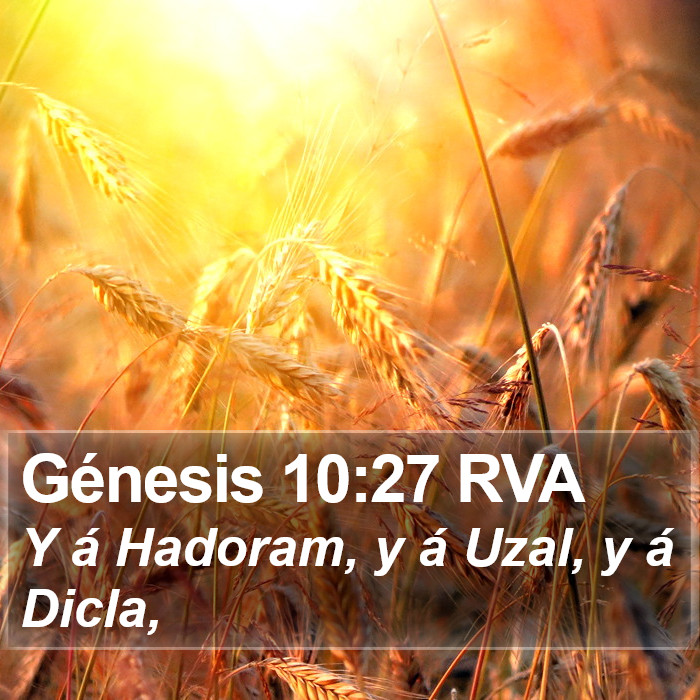 Génesis 10:27 RVA Bible Study