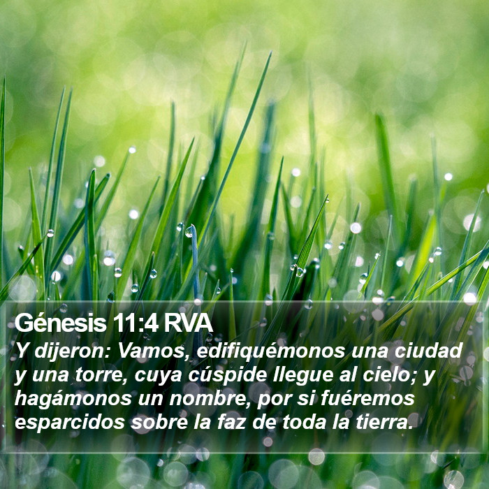 Génesis 11:4 RVA Bible Study