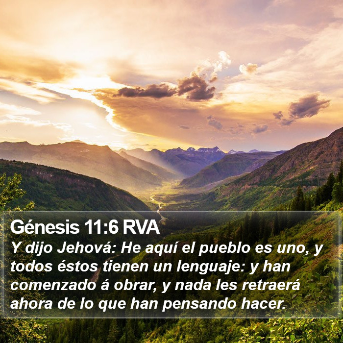 Génesis 11:6 RVA Bible Study