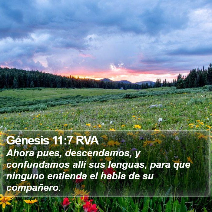 Génesis 11:7 RVA Bible Study