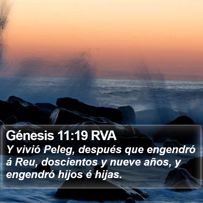 Génesis 11:19 RVA Bible Study