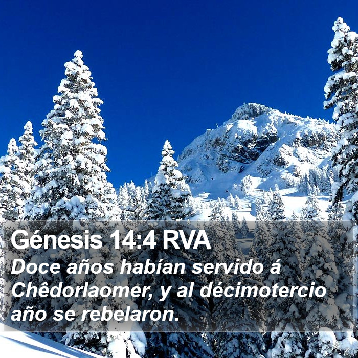 Génesis 14:4 RVA Bible Study