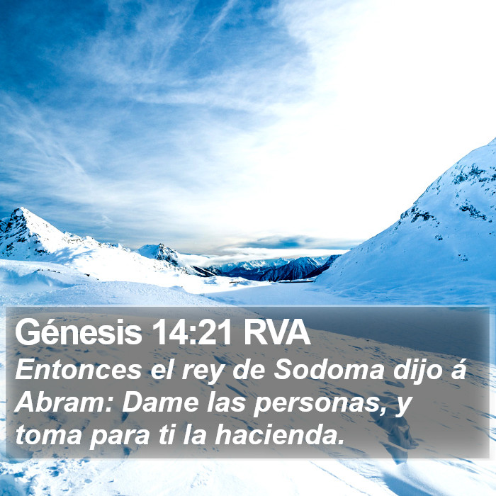 Génesis 14:21 RVA Bible Study