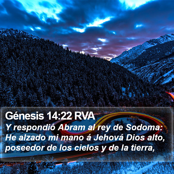 Génesis 14:22 RVA Bible Study