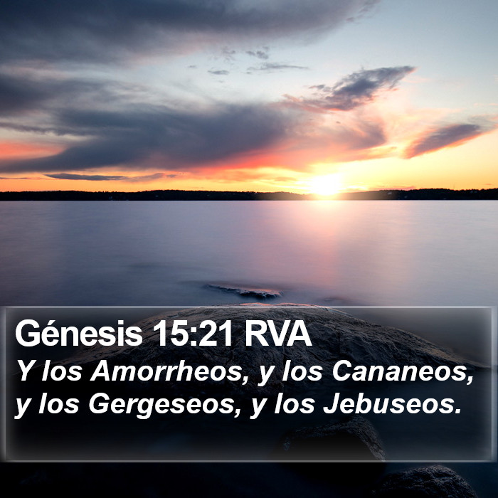 Génesis 15:21 RVA Bible Study