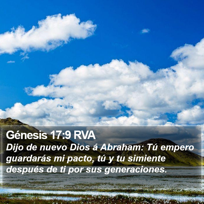 Génesis 17:9 RVA Bible Study