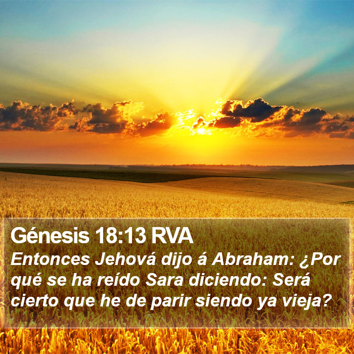 Génesis 18:13 RVA Bible Study