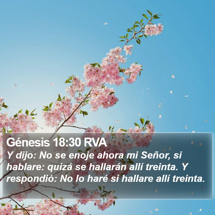 Génesis 18:30 RVA Bible Study