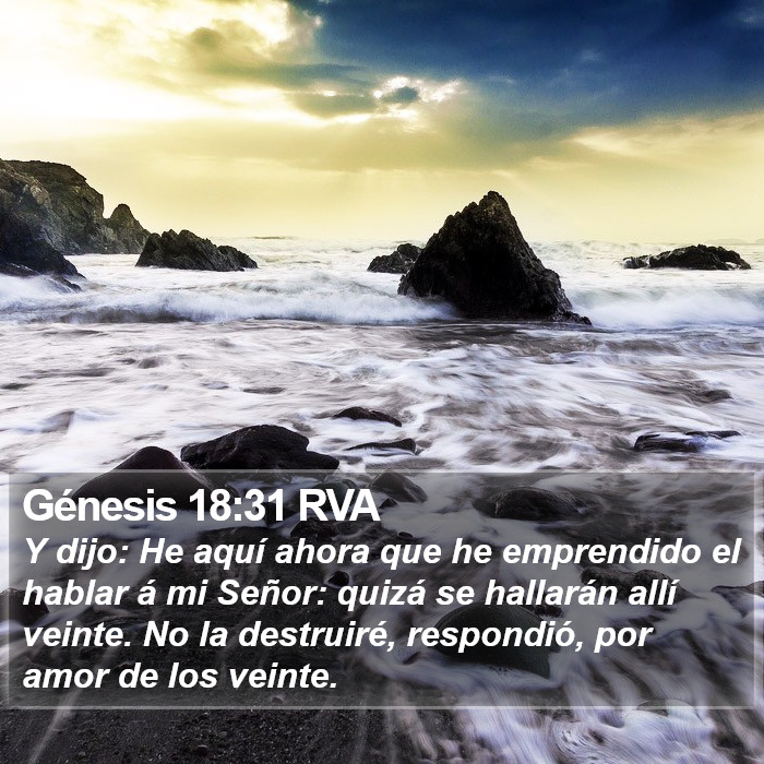 Génesis 18:31 RVA Bible Study