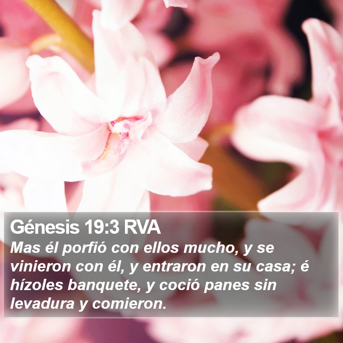 Génesis 19:3 RVA Bible Study