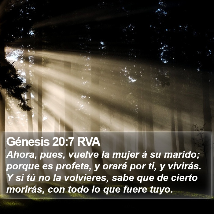 Génesis 20:7 RVA Bible Study