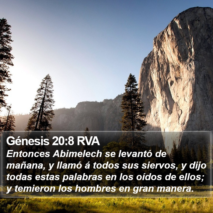 Génesis 20:8 RVA Bible Study