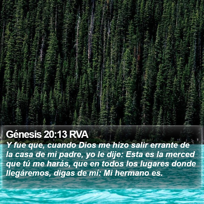 Génesis 20:13 RVA Bible Study