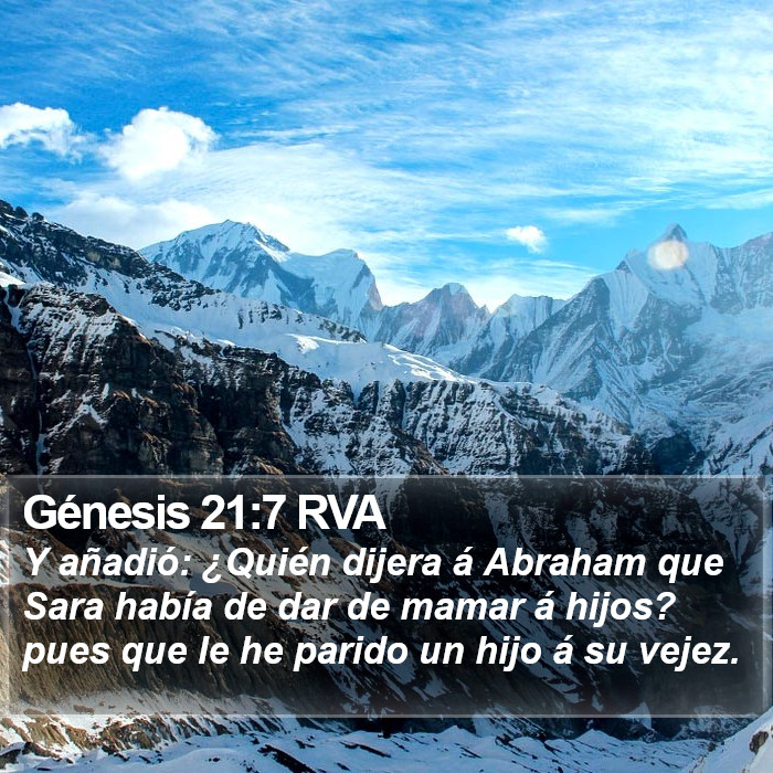 Génesis 21:7 RVA Bible Study