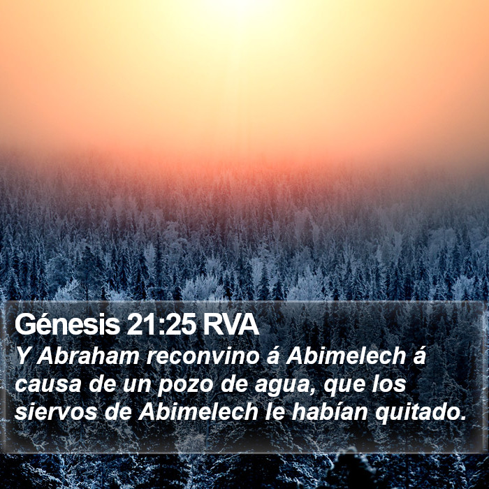 Génesis 21:25 RVA Bible Study