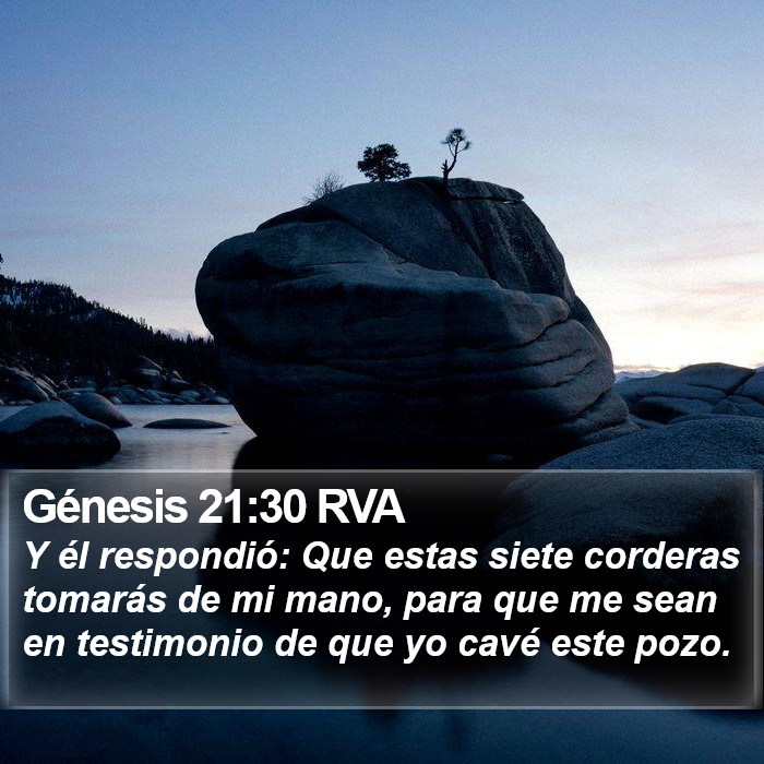 Génesis 21:30 RVA Bible Study