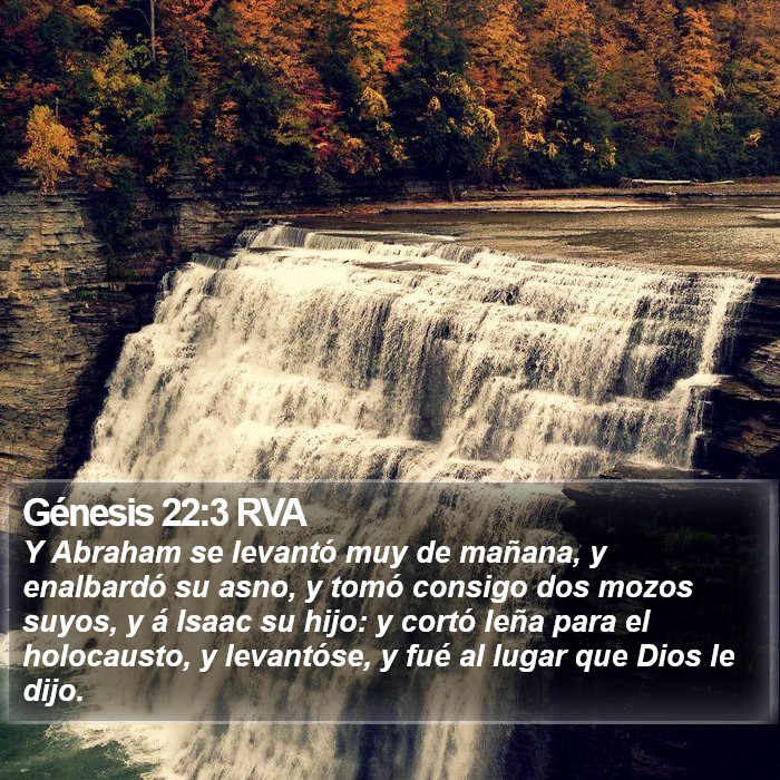 Génesis 22:3 RVA Bible Study