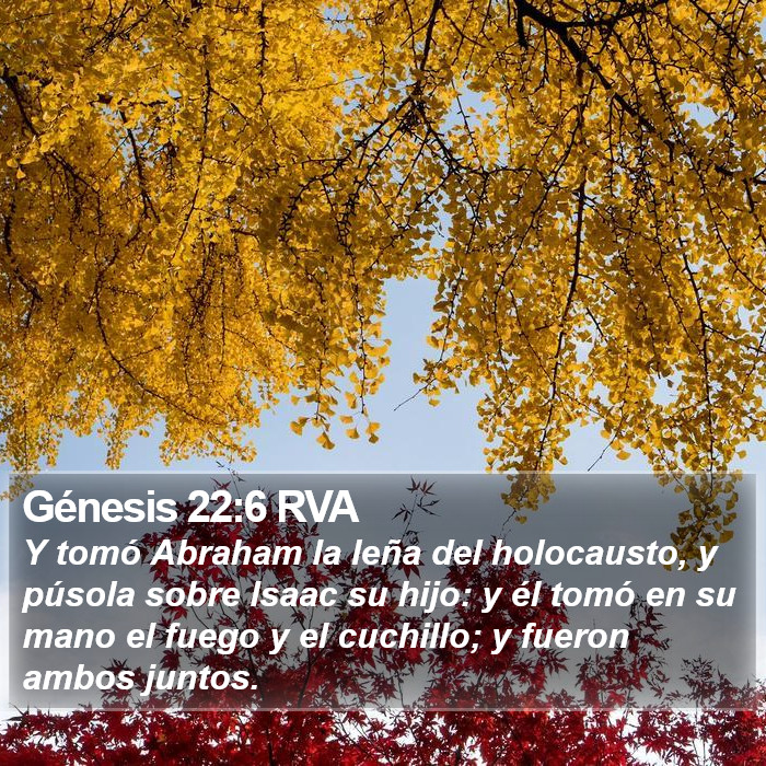 Génesis 22:6 RVA Bible Study