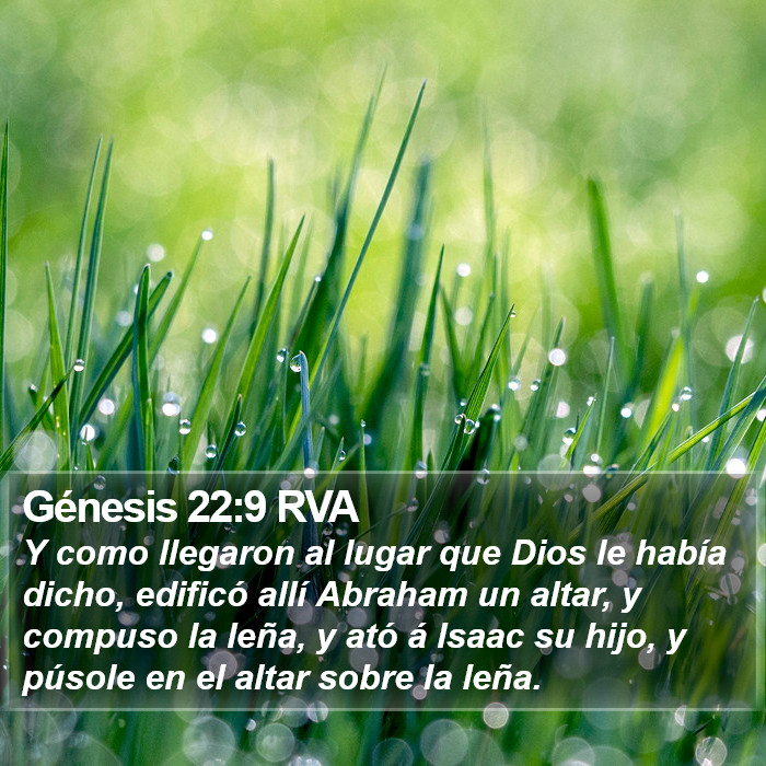 Génesis 22:9 RVA Bible Study
