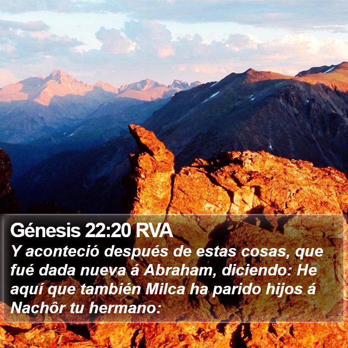 Génesis 22:20 RVA Bible Study