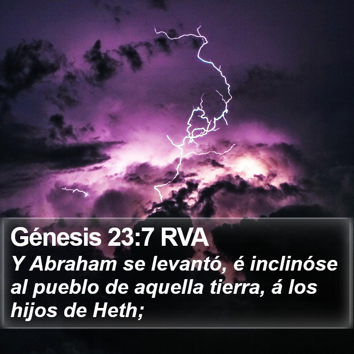 Génesis 23:7 RVA Bible Study