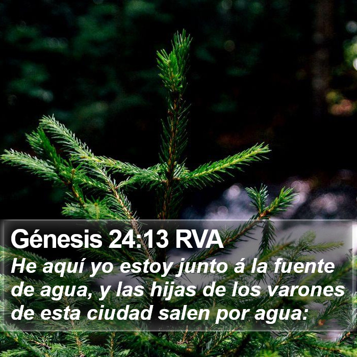 Génesis 24:13 RVA Bible Study