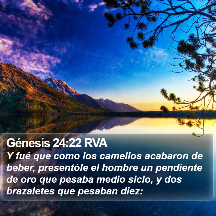 Génesis 24:22 RVA Bible Study