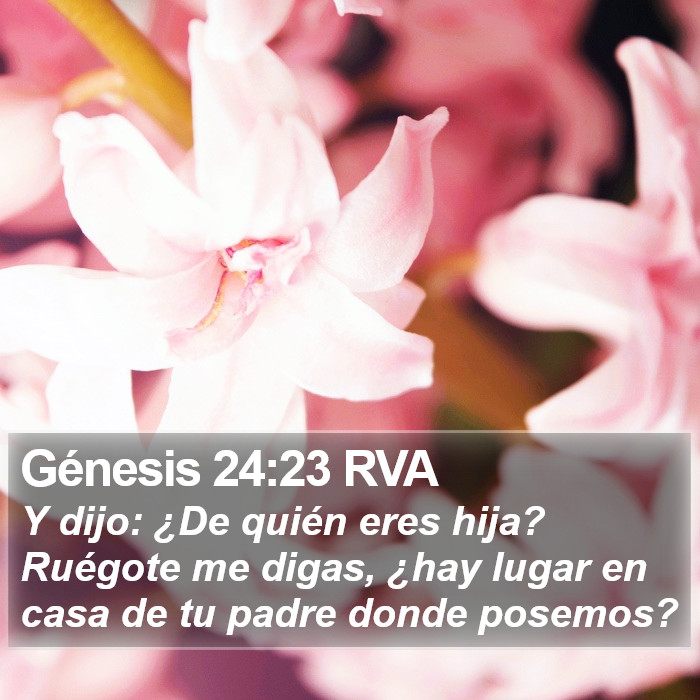 Génesis 24:23 RVA Bible Study