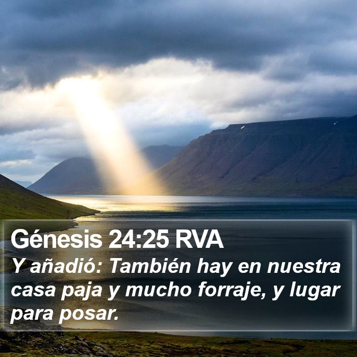 Génesis 24:25 RVA Bible Study