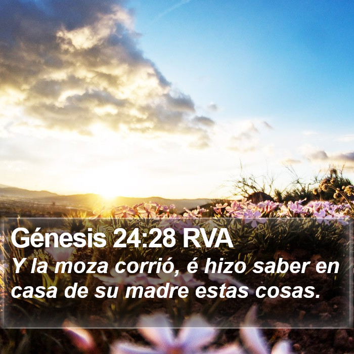 Génesis 24:28 RVA Bible Study