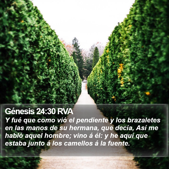 Génesis 24:30 RVA Bible Study