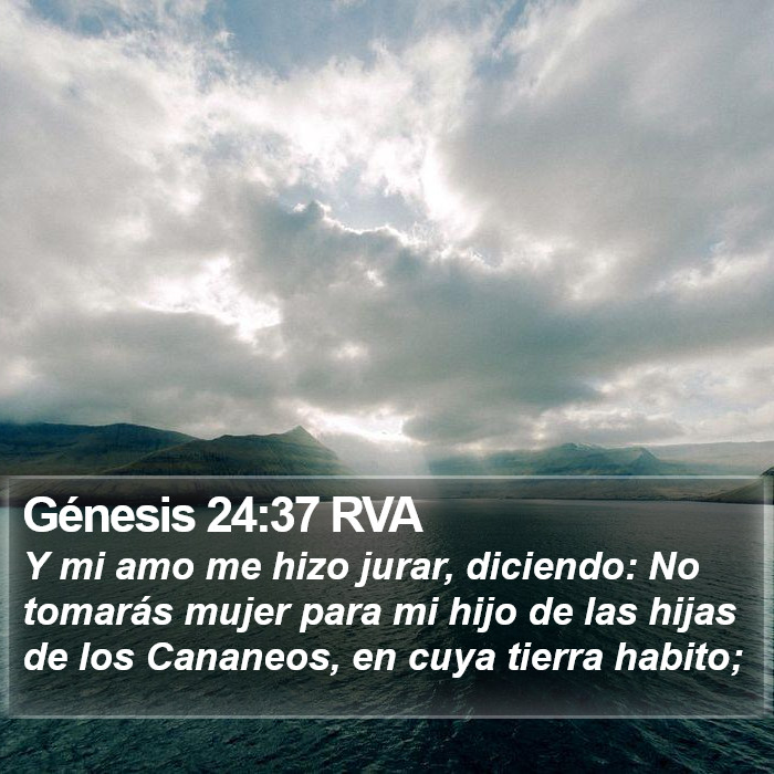 Génesis 24:37 RVA Bible Study