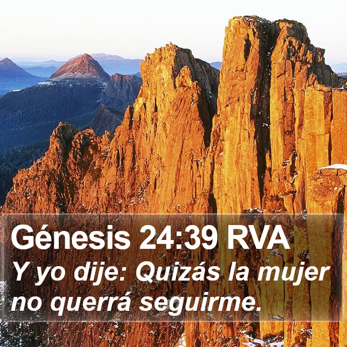 Génesis 24:39 RVA Bible Study