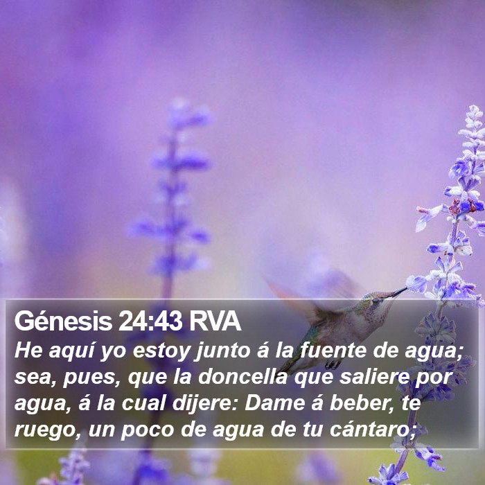 Génesis 24:43 RVA Bible Study