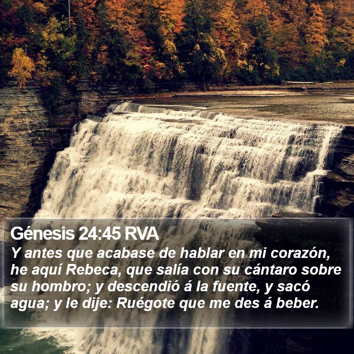 Génesis 24:45 RVA Bible Study