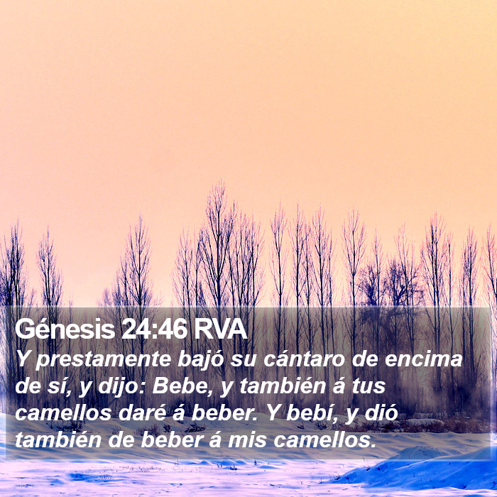 Génesis 24:46 RVA Bible Study