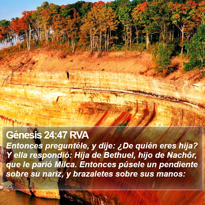 Génesis 24:47 RVA Bible Study