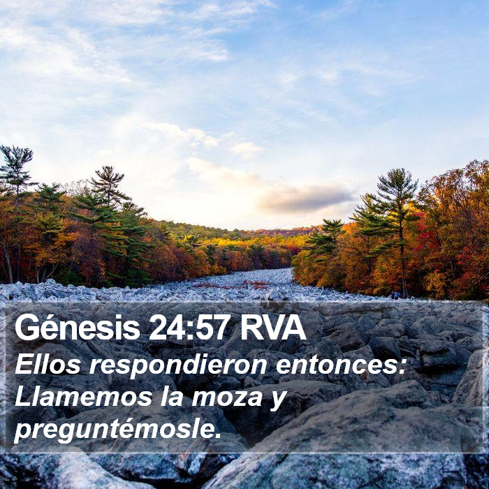 Génesis 24:57 RVA Bible Study