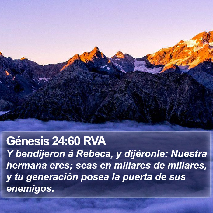 Génesis 24:60 RVA Bible Study