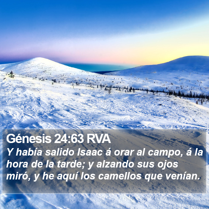 Génesis 24:63 RVA Bible Study