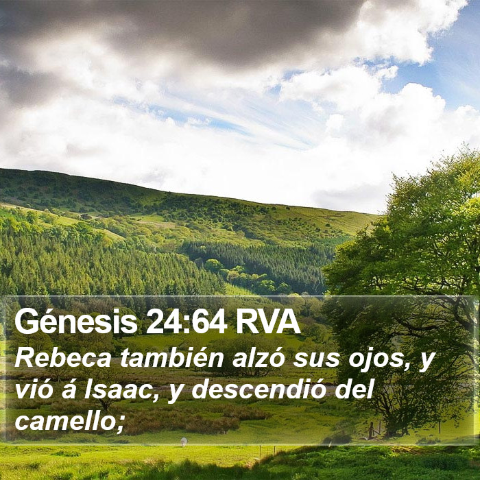 Génesis 24:64 RVA Bible Study