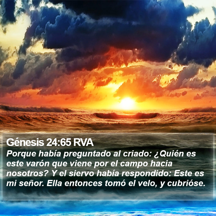 Génesis 24:65 RVA Bible Study