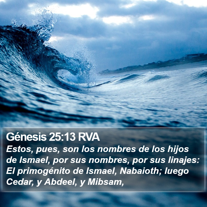 Génesis 25:13 RVA Bible Study